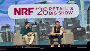 Ryan Reynolds na NRF 2026/Foto: Divulgação/Central do Varejo