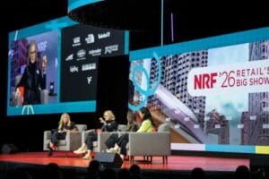 Timberland, Vans e The North Face na NRF 2026. Foto Reprodução/E-commerce Brasil